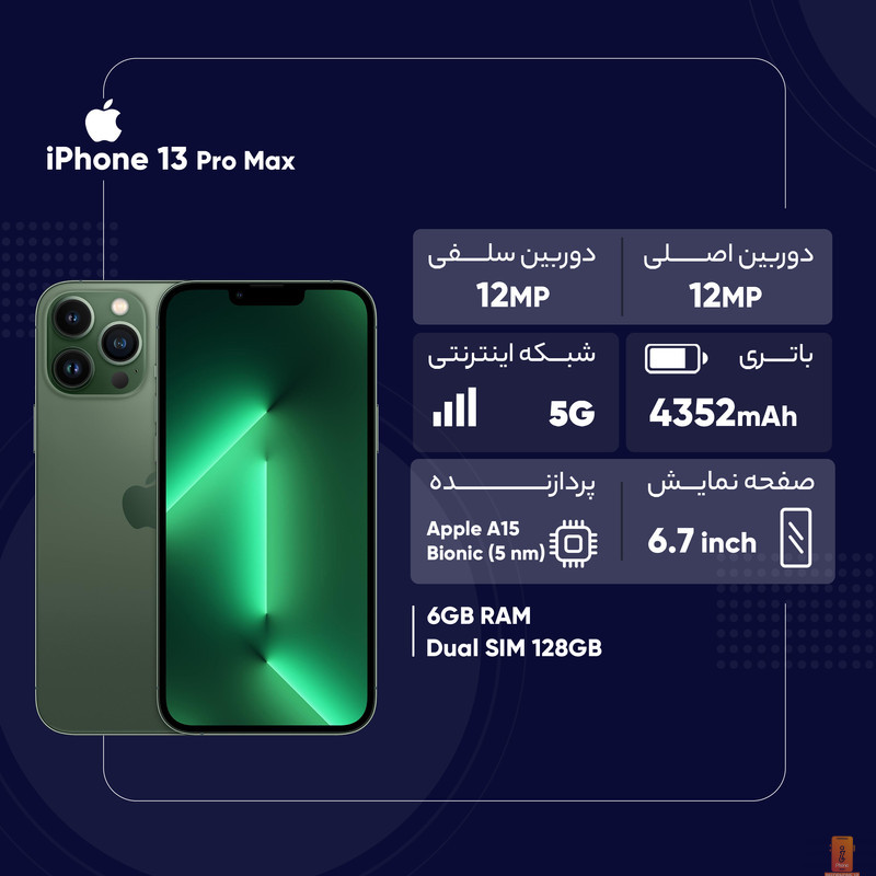 مقایسه گوشی iPhone 13 pro و iPhone 13 Pro Max A2644 - اینفو فون